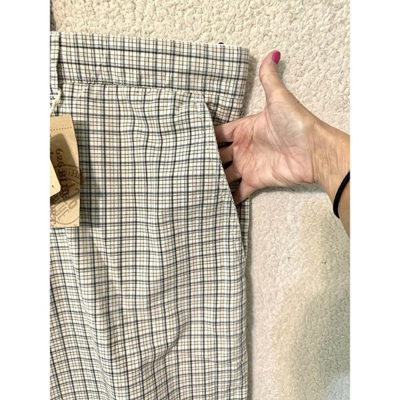 NWT Men's 626‎ Blue Broken-In Shorts White Blue Plaid Flat Front Size W54 - Picture 5 of 15